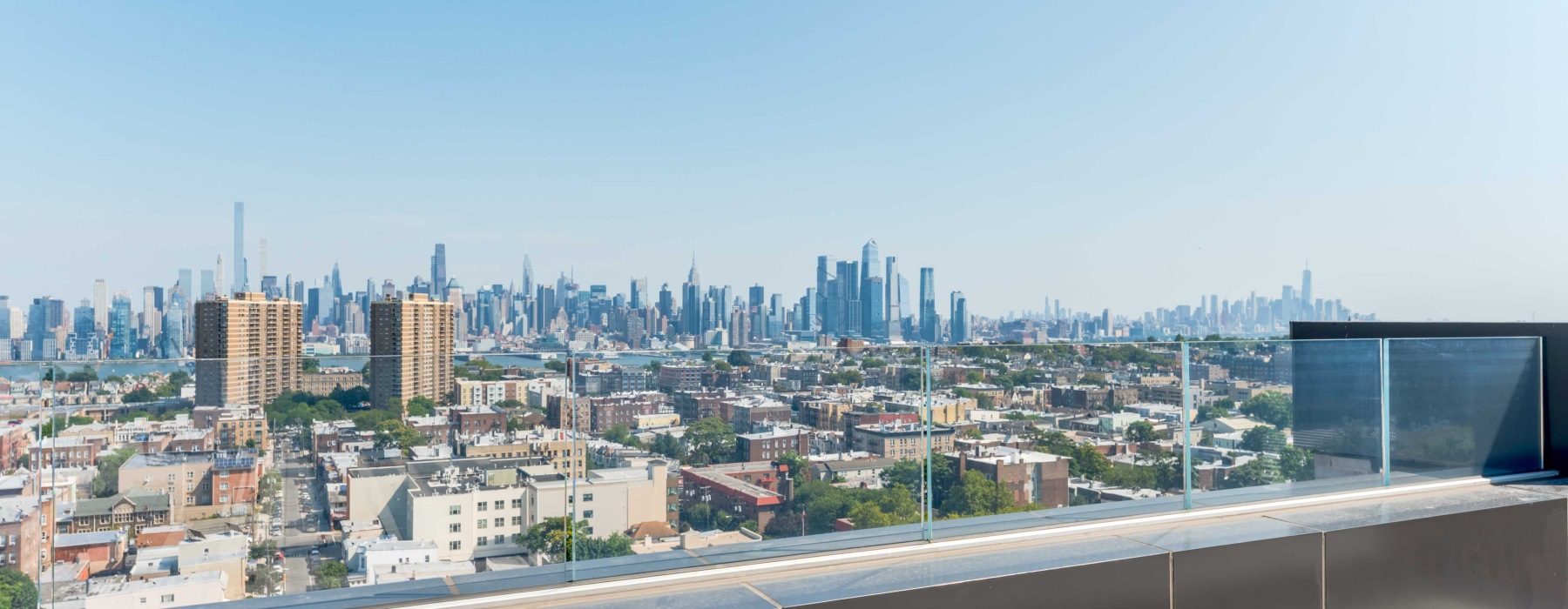View of NYC Skyline from The Grand's terrace