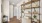 a room with shelves and objects